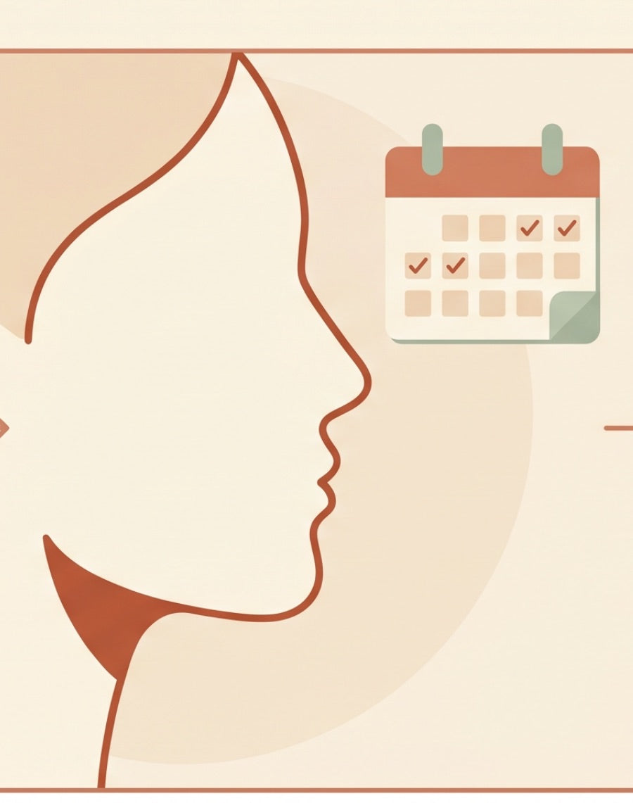 Logging skin comfort on a calendar
